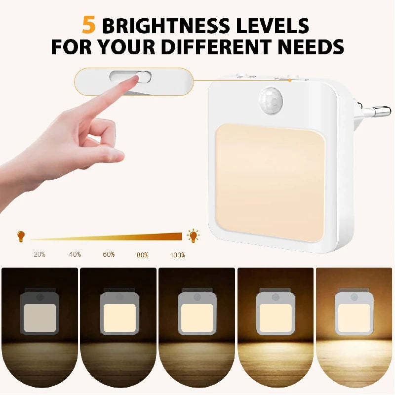 LED Natlampe med Bevægelsessensor
