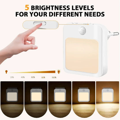 LED Natlampe med Bevægelsessensor