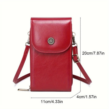 RFID-Beskyttet Crossbody-Telefonpung til Kvinder