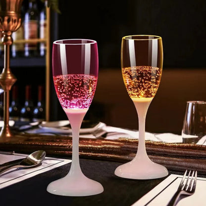 LED Champagne Festlys Glas