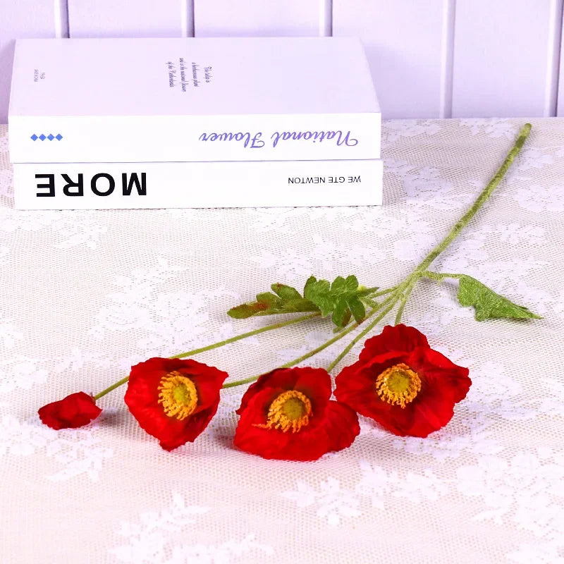 Kunstige Valmueblomster til Boligindretning