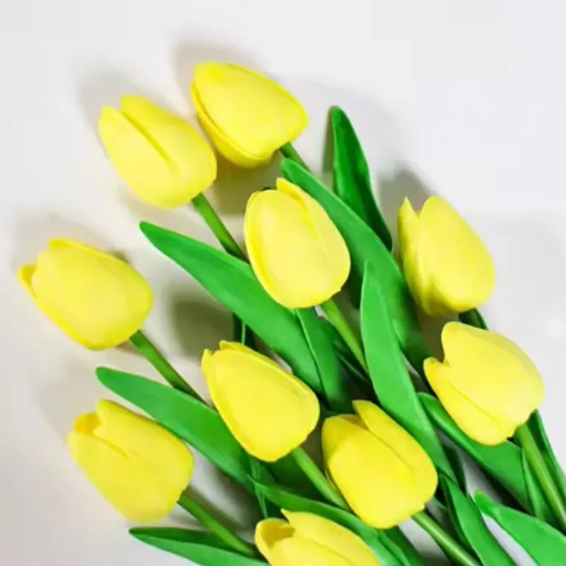 5 stk. Kunstige Tulipanblomster til Hjemmeindretning