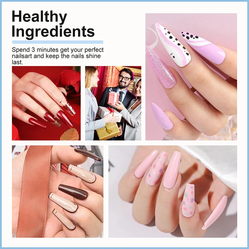 Gel Neglelak Sæt med LED-lampe – 27 Farver Manicure Sæt