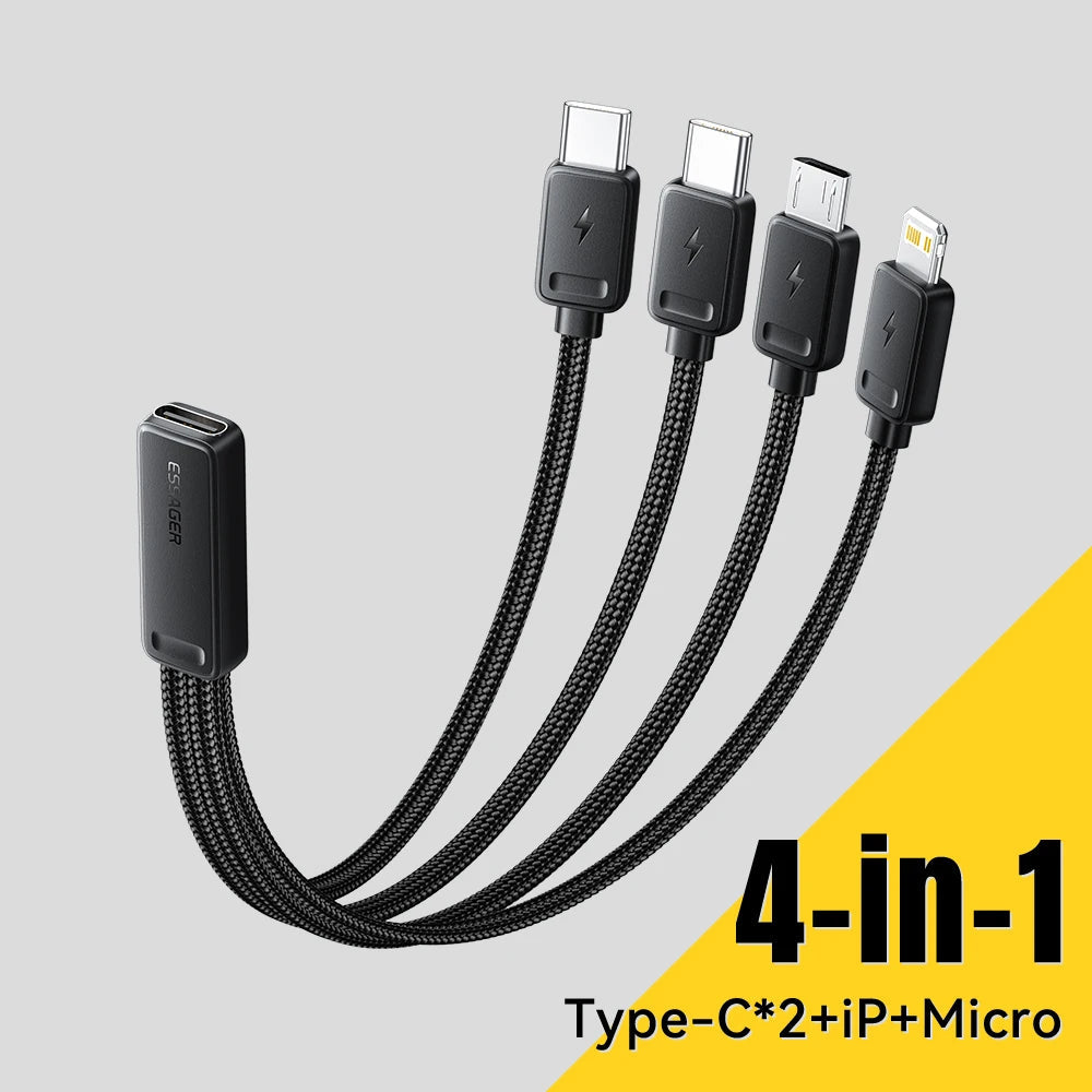 4-i-1 Universelt Hurtigladekabel