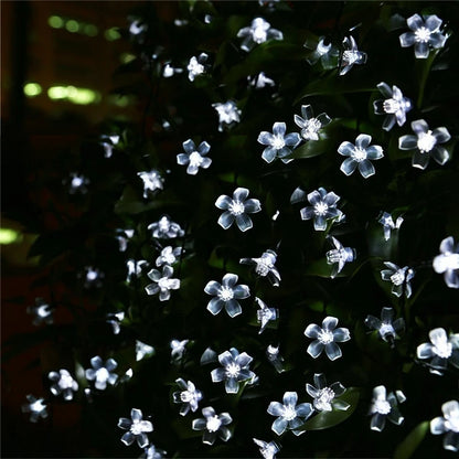 5M 20LED Solar String Lys i Blomsterdesign