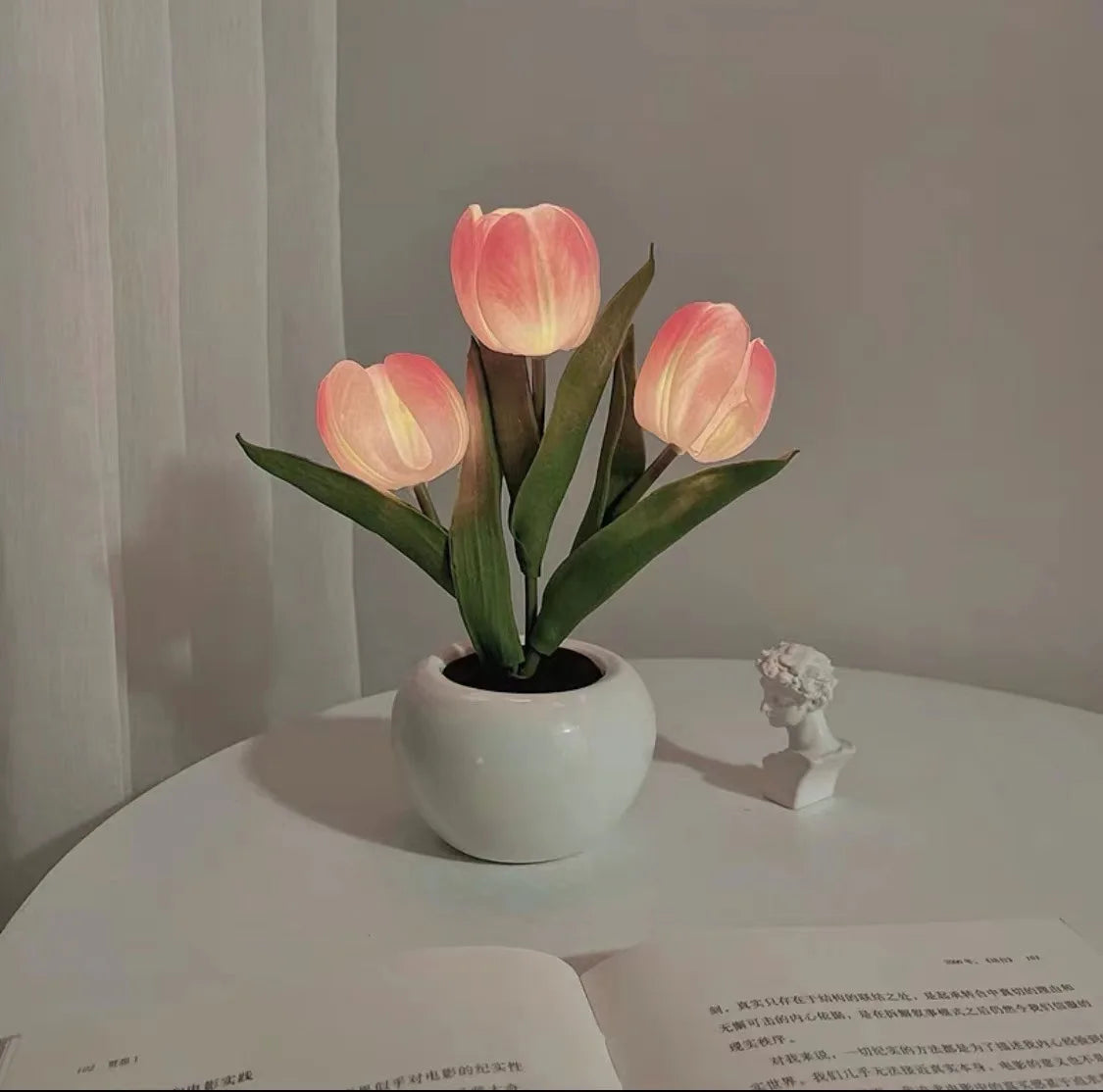 Dekorativ LED Tulipan Natlampe