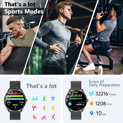 Ultratynd Smartwatch med Bluetooth-opkald