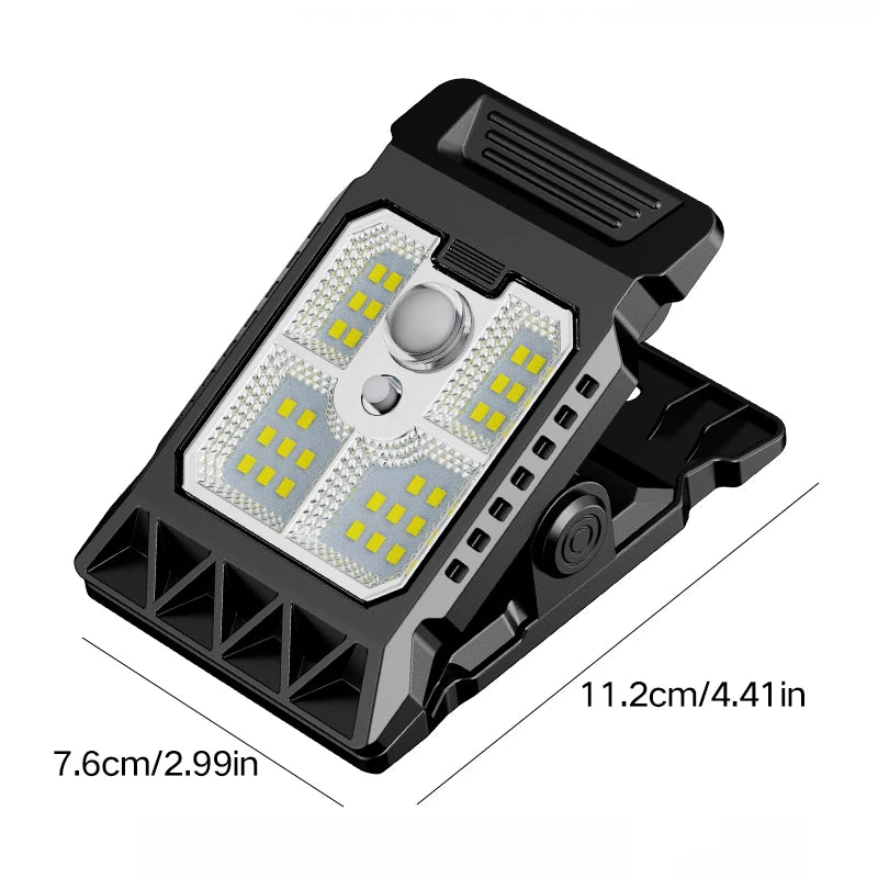 Udendørs Solcelledrevet Klemme LED-bevægelseslys