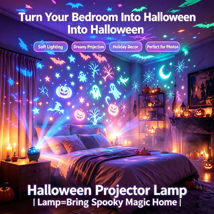 Halloween Spøgelses LED-Projektor Natlampe