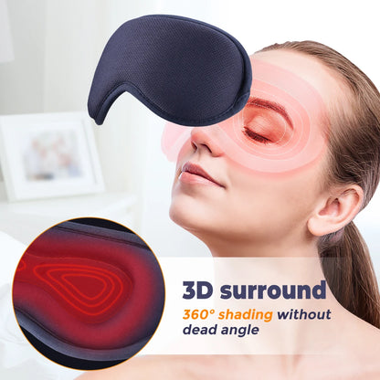 USB-Opvarmet Damp-Øjenmassagemaske