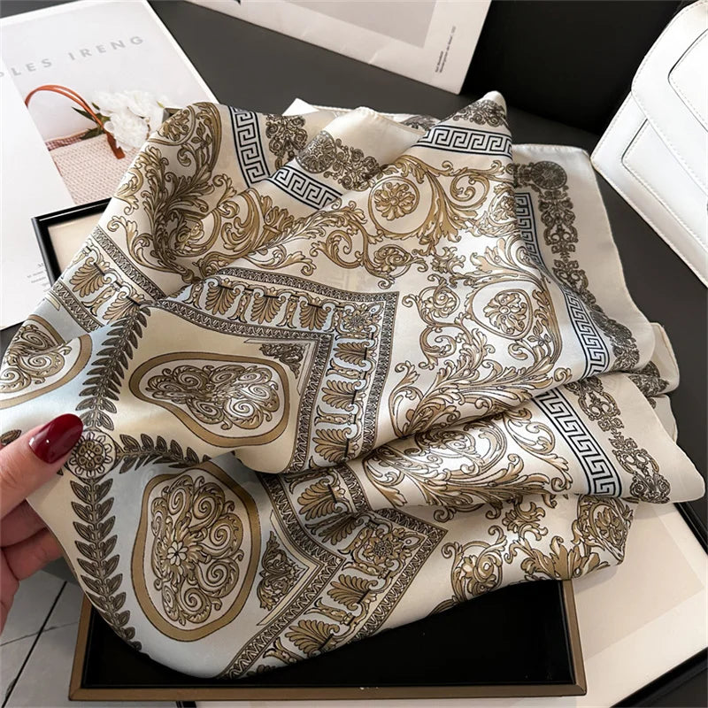 Silke Satin Tørklæde til Kvinder