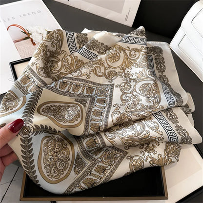 Silke Satin Tørklæde til Kvinder