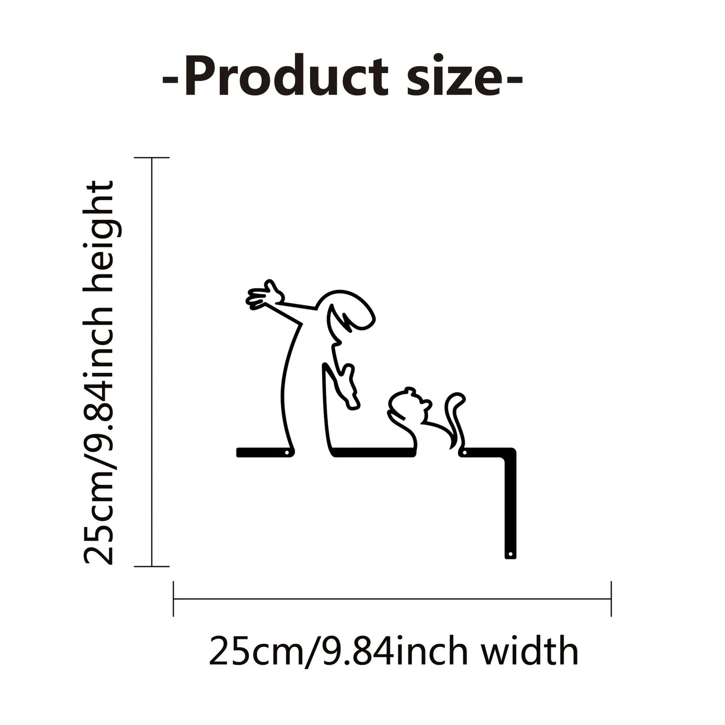 Metal Væg- og Dørdekorationsskilt