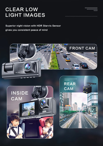 1080P Dash Cam med IR Night Vision