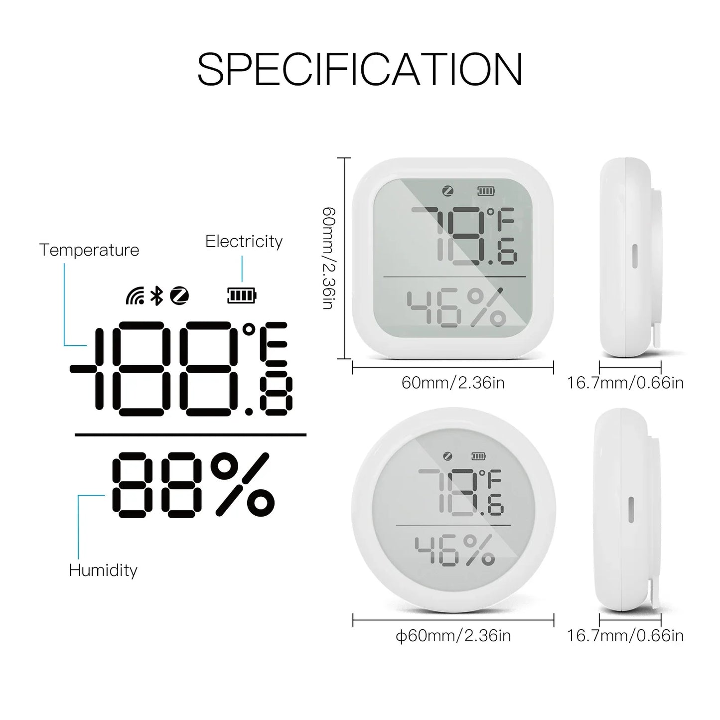 Smart Temperatur- Og Fugtighedssensor
