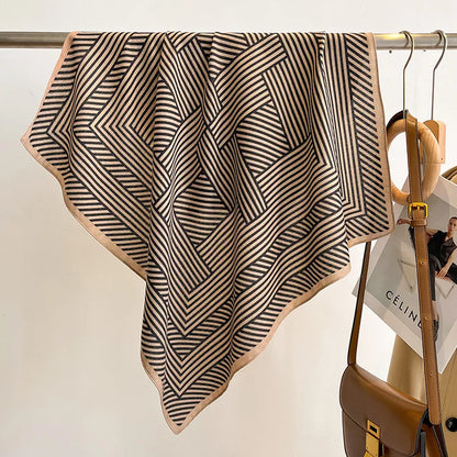 Printet Firkantet Tørklæde til Kvinder