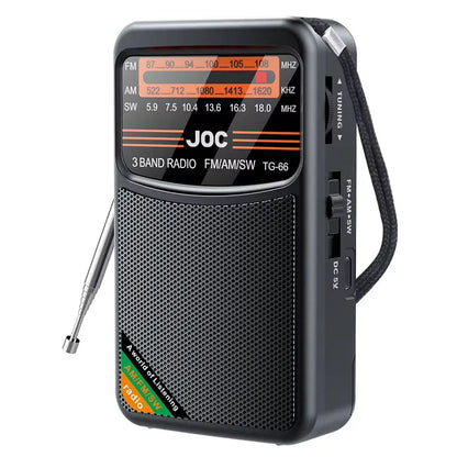 Bærbar Genopladelig FM AM SW Radio