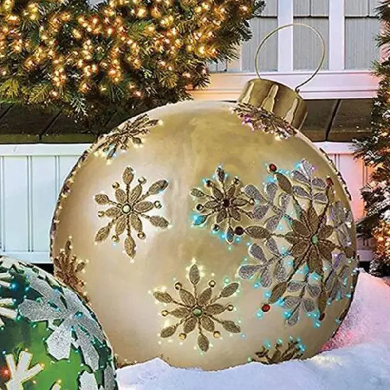 60 cm Oppustelig Julekugle til Dekoration