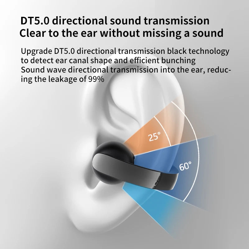 Bluetooth 5.4 Trådløst Øreclip