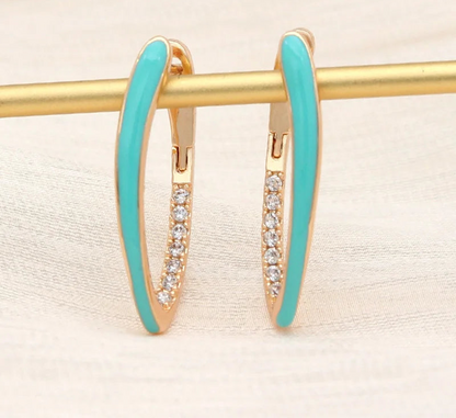 Emaljeøreringe til Kvinder