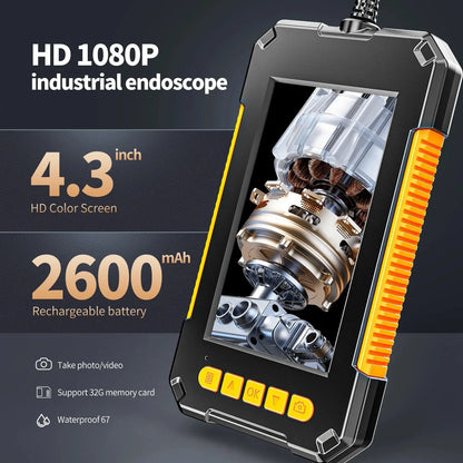 1080P Industrielt Endoskop Kamera IP68