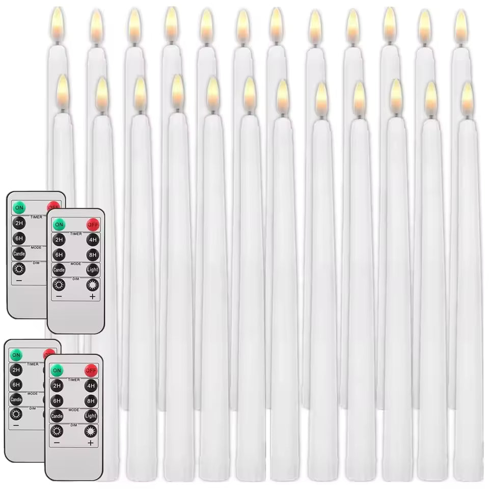 Flammefri LED Stearinlys med Fjernbetjening 6-Pak