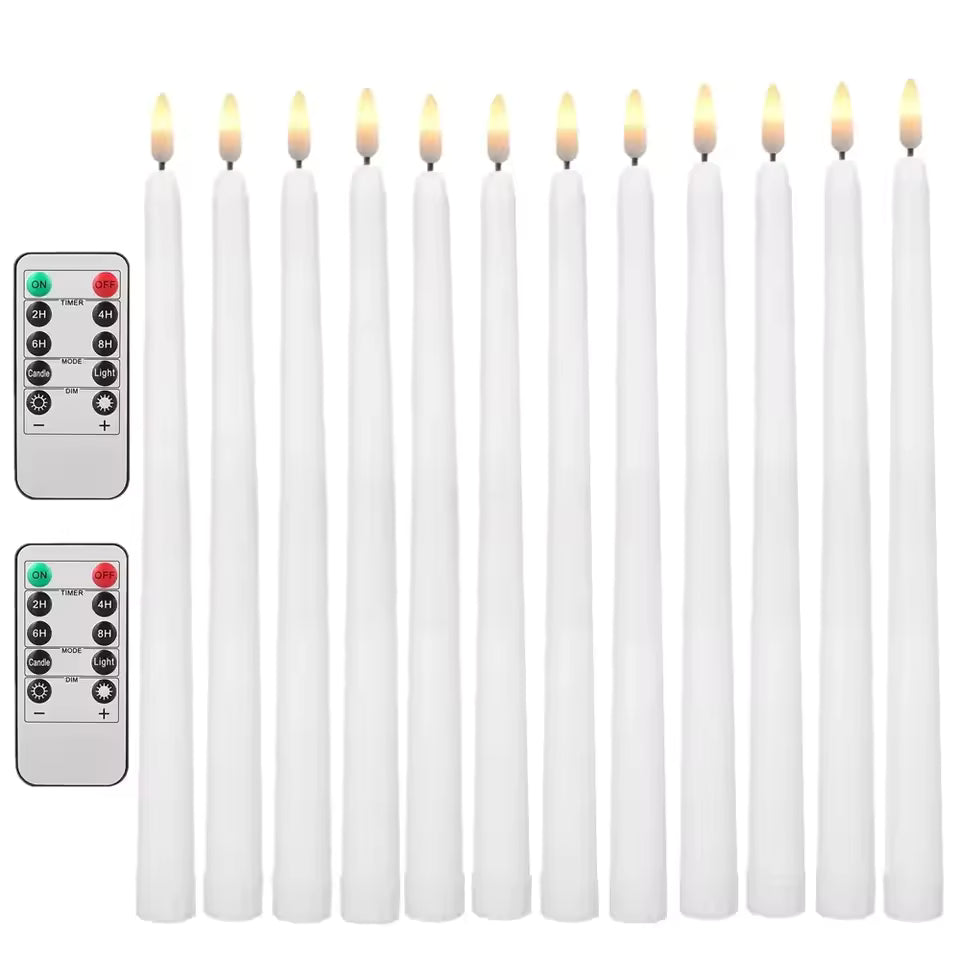 Flammefri LED Stearinlys med Fjernbetjening 6-Pak