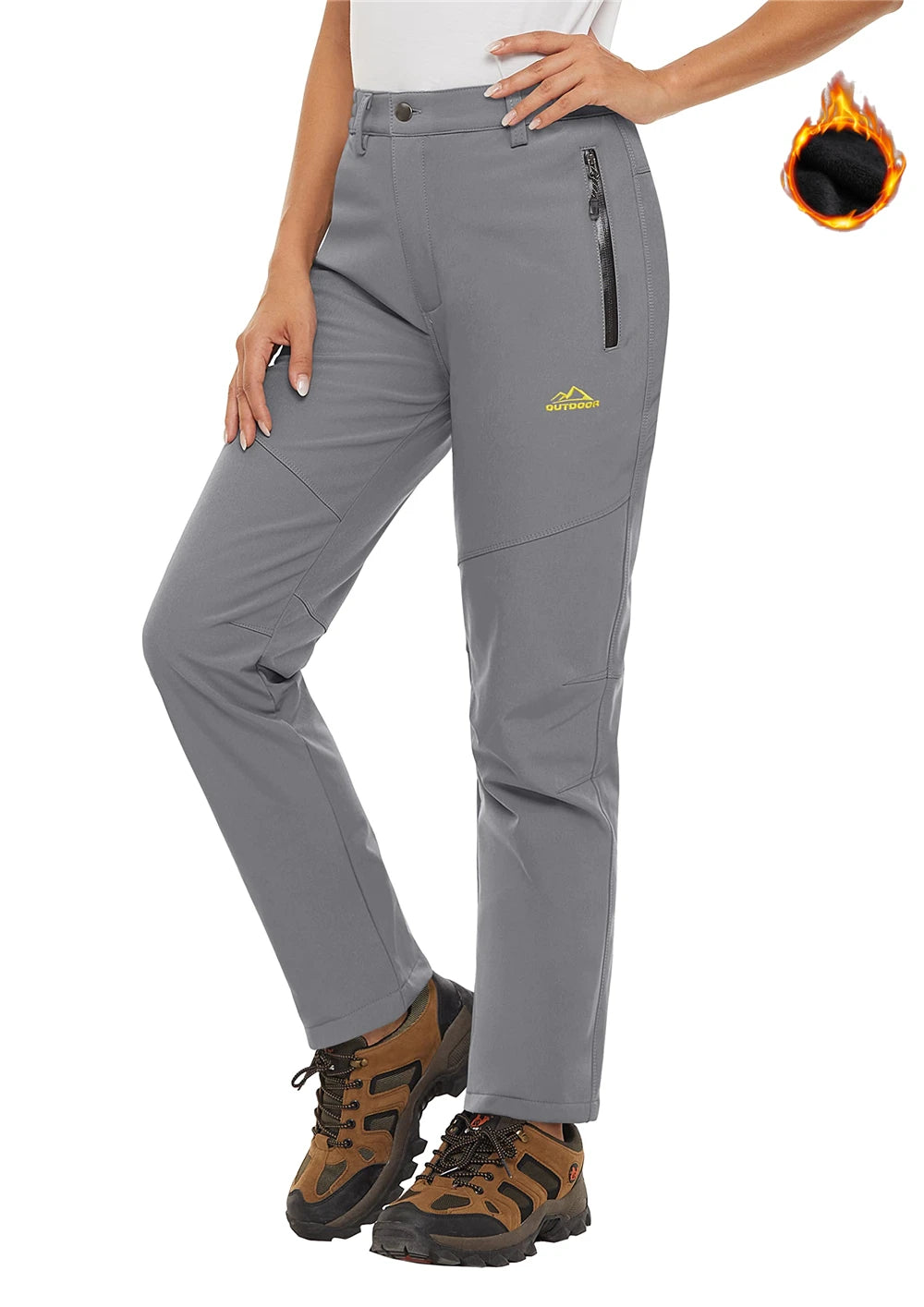 Dame Varm Vandtæt Fleece Vinterbukser