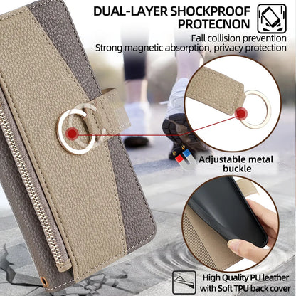 Lædertelefonetui med Crossbody-Strop til iPhone