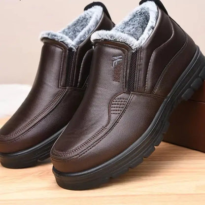 Varme Slip-on Vintersko til Mænd med Fleecefor