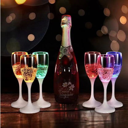 LED Champagne Festlys Glas