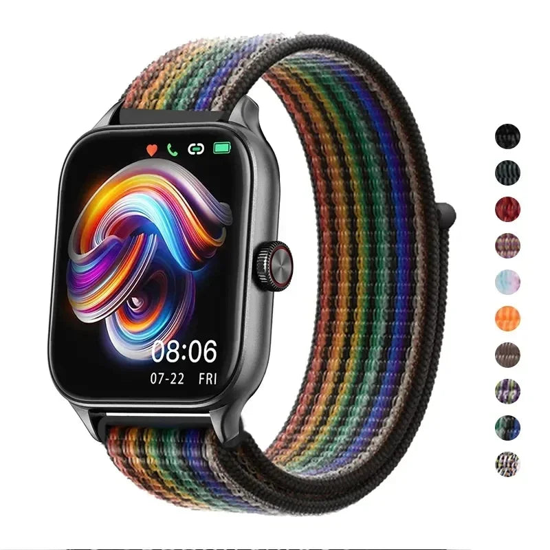 Nylonløkke Urrem til Amazfit, Samsung, Huawei, Xiaomi, Garmin