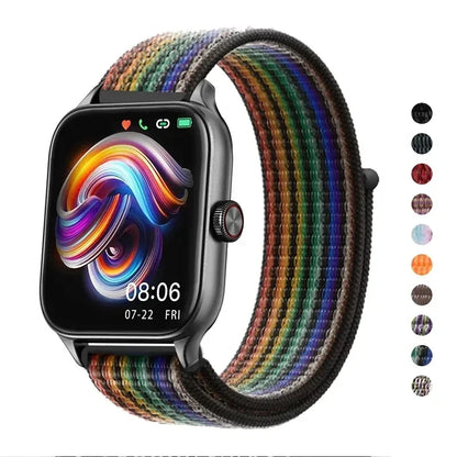 Nylonløkke Urrem til Amazfit, Samsung, Huawei, Xiaomi, Garmin