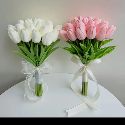 5 stk. Kunstige Tulipanblomster til Hjemmeindretning