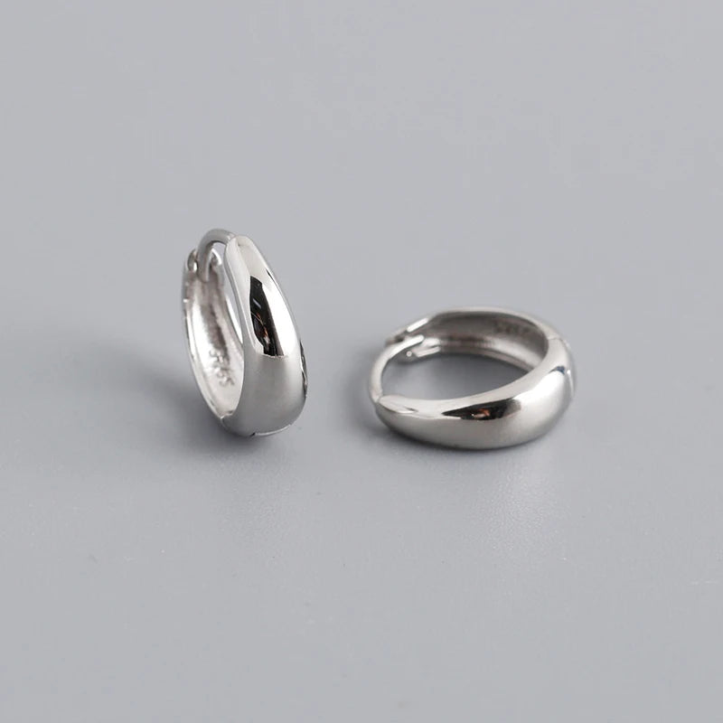 Brede Hoop Øreringe i Sterlingsølv og Guld