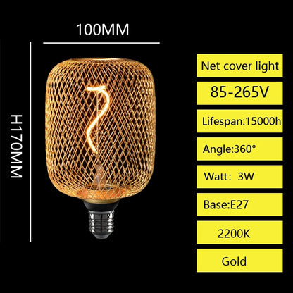 E27 LED-Pære med Metalburdæksel