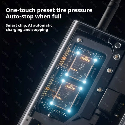 Bærbar Mini Elektrisk Dækpumpe Trådløs Luftpumpe