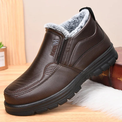 Varme Slip-on Vintersko til Mænd med Fleecefor