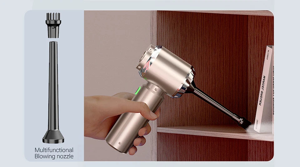 Bærbar Trådløs Mini Bilstøvsuger til Bil og Hjem