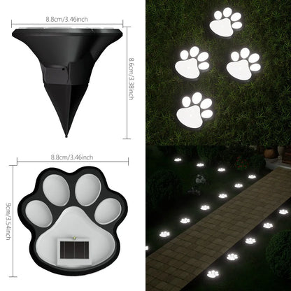 Solcelledrevne LED-Poteaftryk Havelamper