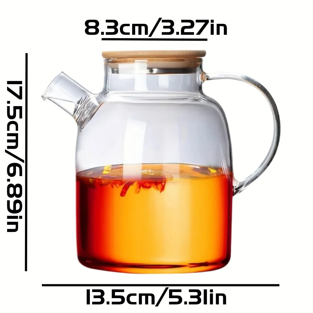 Varmebestandig Glastekande til Te og Juice