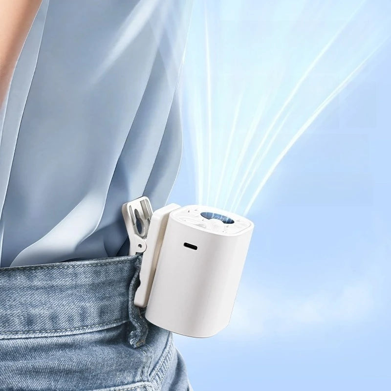 Bærbar 360° USB Bilklips Mini Køleventilator