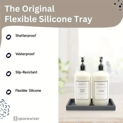 Silikone Badeværelsesbakke til Opbevaring