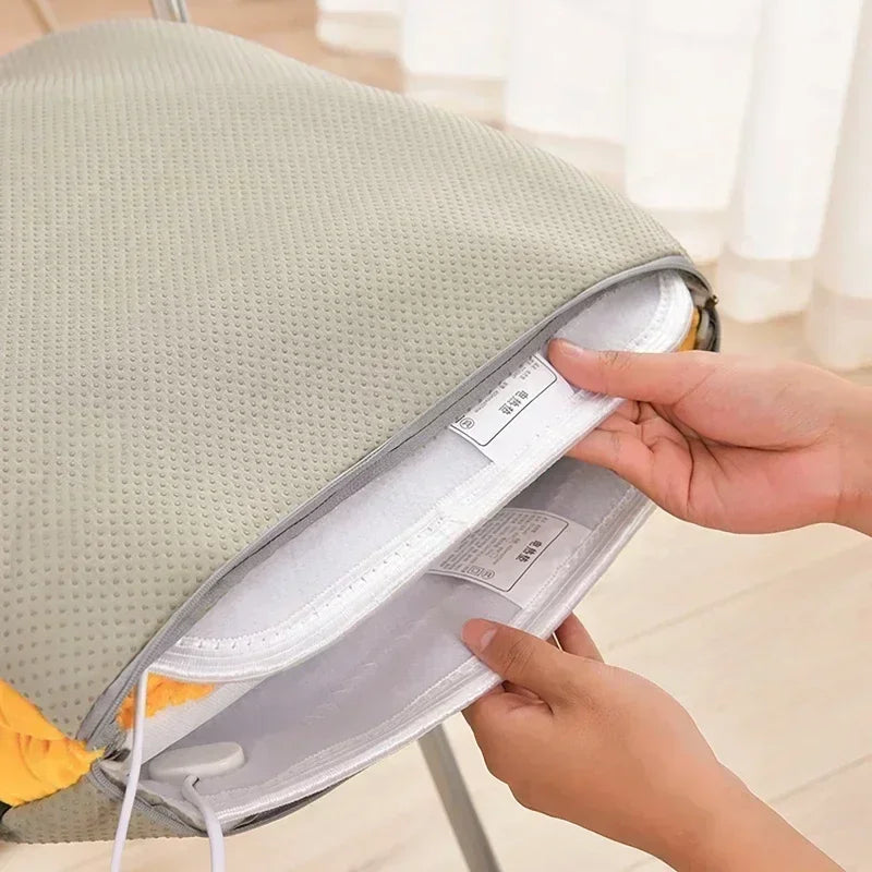 Elektrisk Varmesædepude med Ryglæn – Justerbar Temperatur