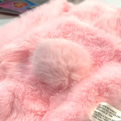 Lyserød Gloomy Bear Plys Halstørklæde