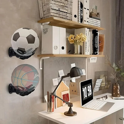 Håndformet Vægmonteret Sportsboldholder