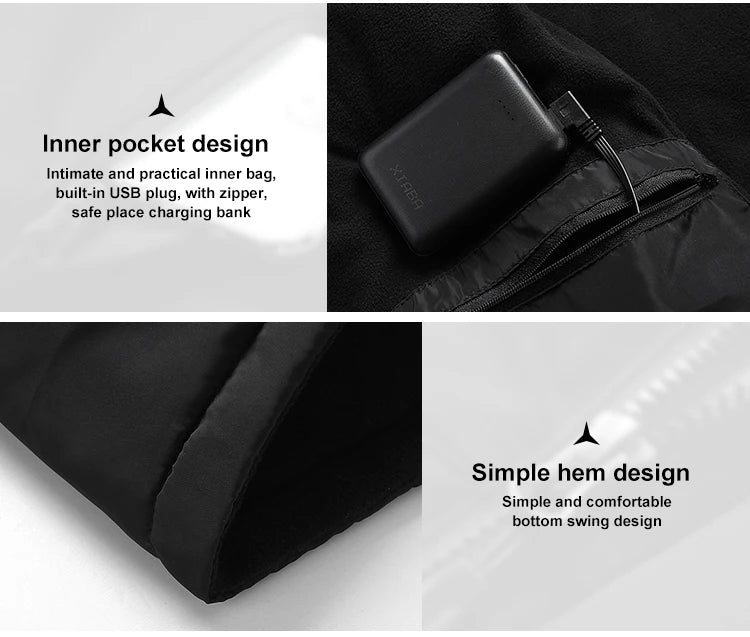 USB Elektrisk Opvarmet Vintervest