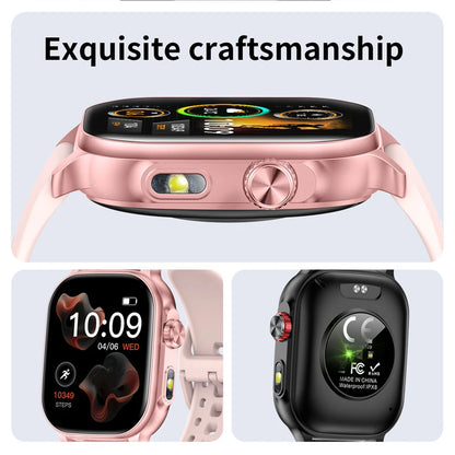 Smartwatch med Pulsmåler og Bluetooth-Opkald