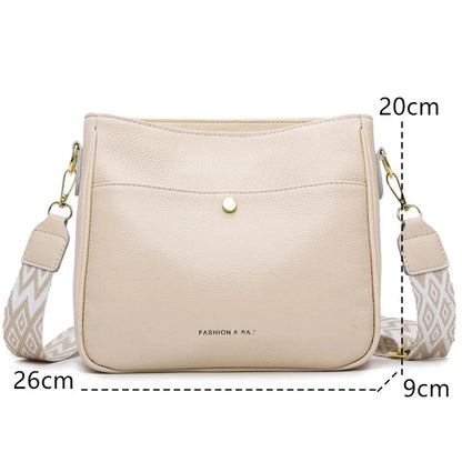 Dame Crossbody Taske i Ægte Læder