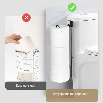 Selvklæbende Toiletpapirholder med Håndklædestang